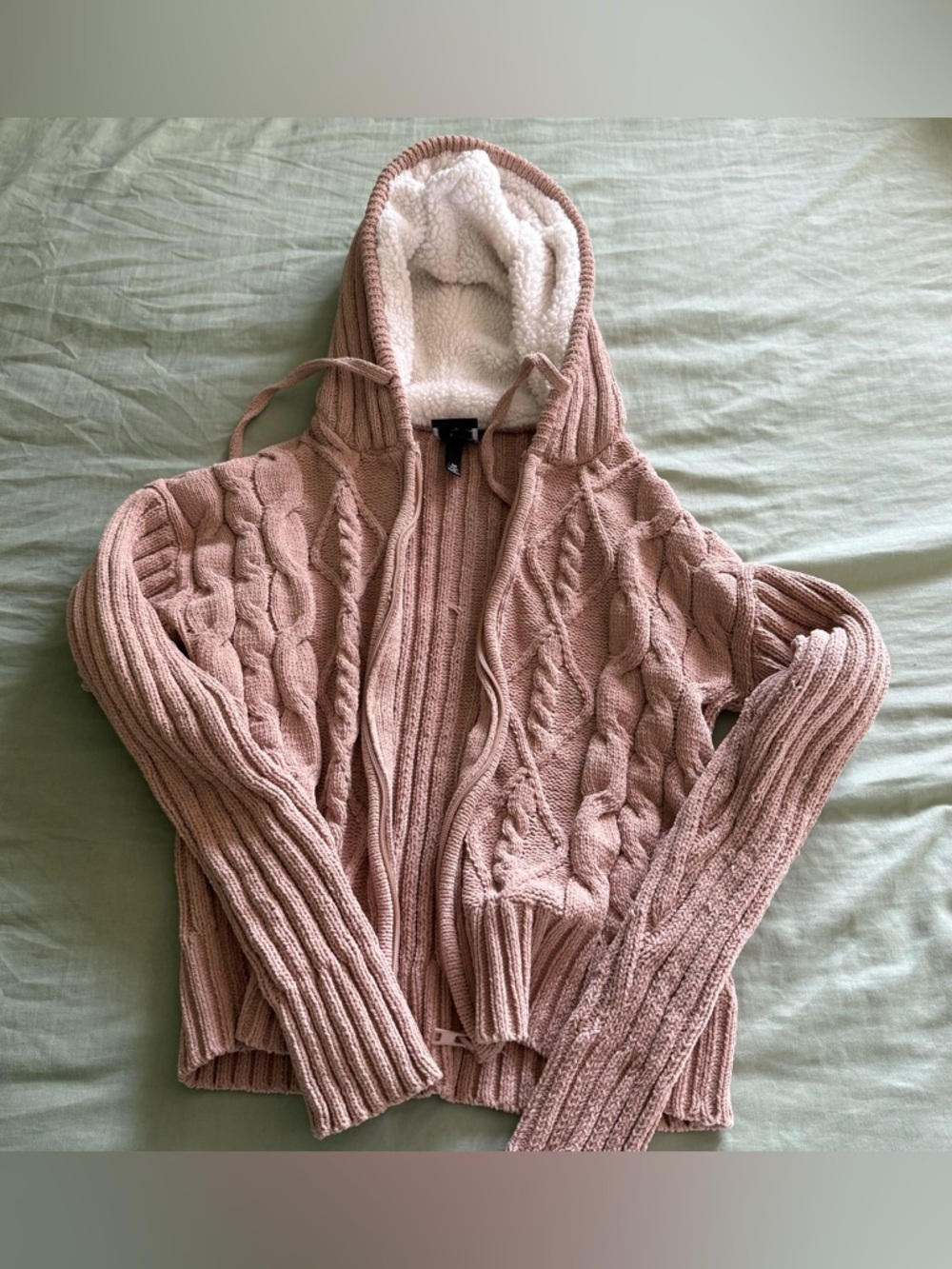 Brown zipper sweater